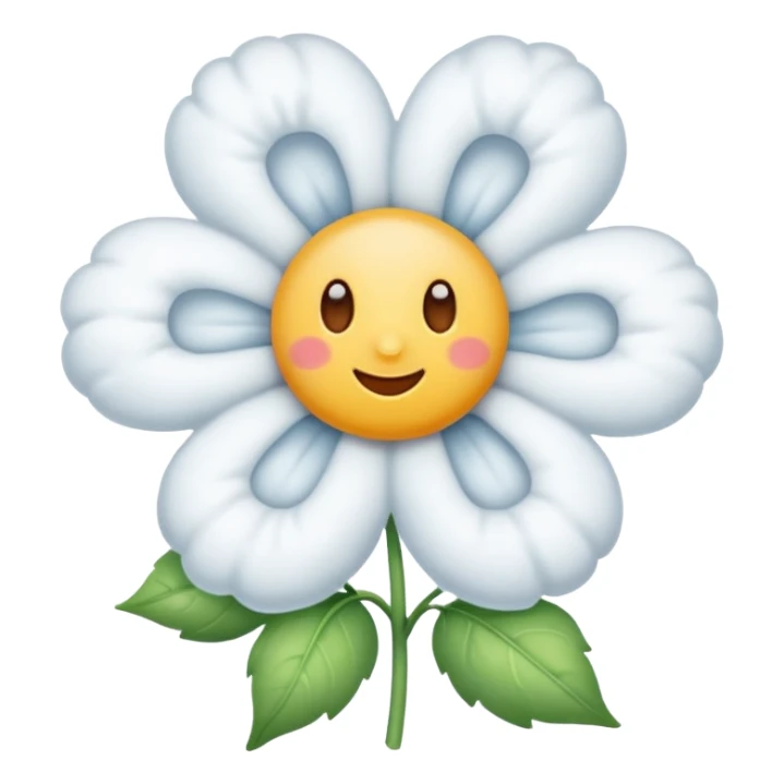 Cloud flower sticker