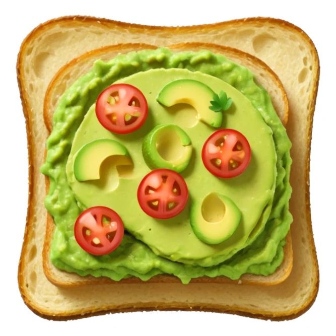guacamole toast  sticker
