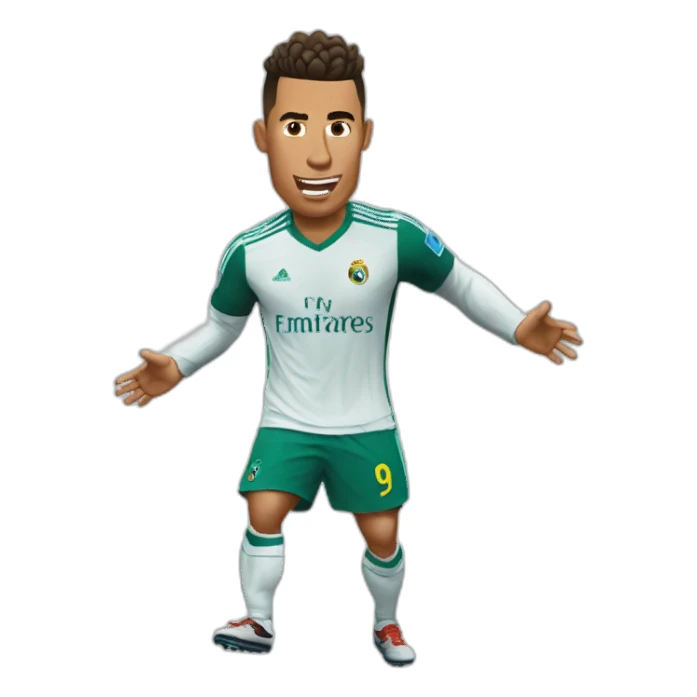 ronaldo saying siiiuuuuu! sticker