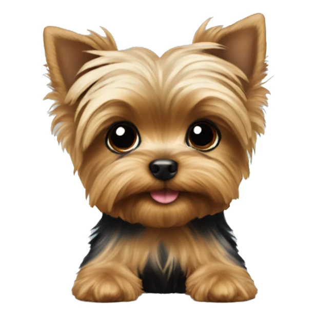 tiny yorkie puppy sticker