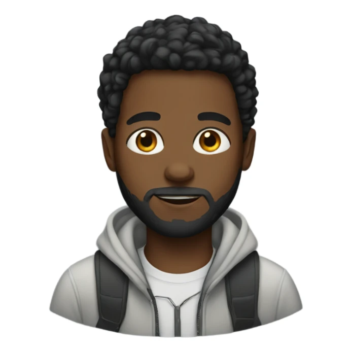 black boys with beards sticker