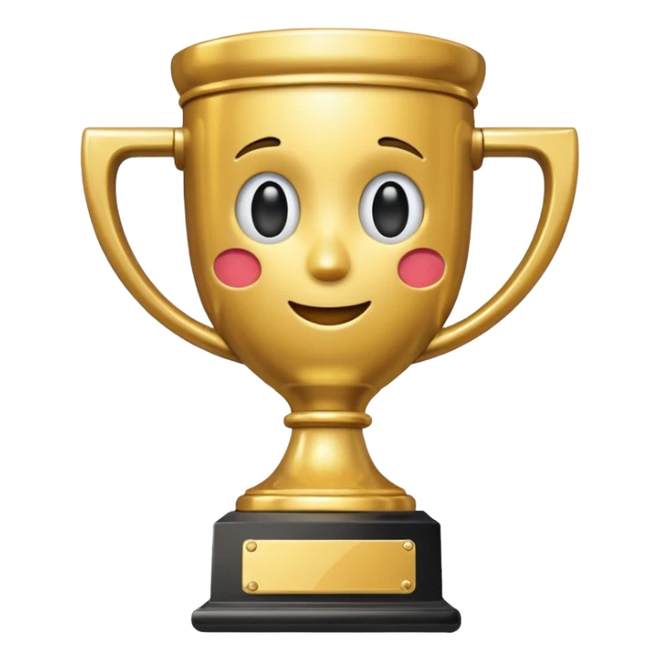 second place trophy sticker