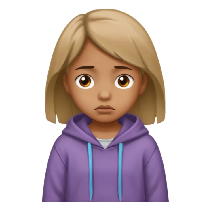 poor begger little girl sticker