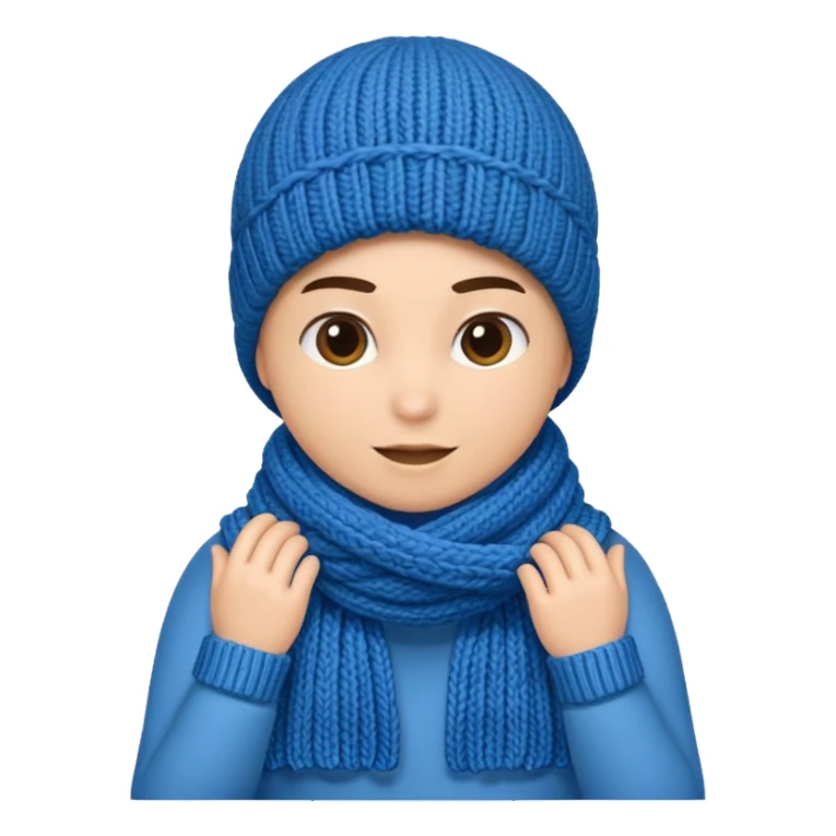 blue scarf sticker