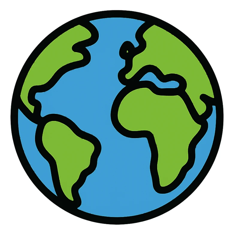 globe sticker
