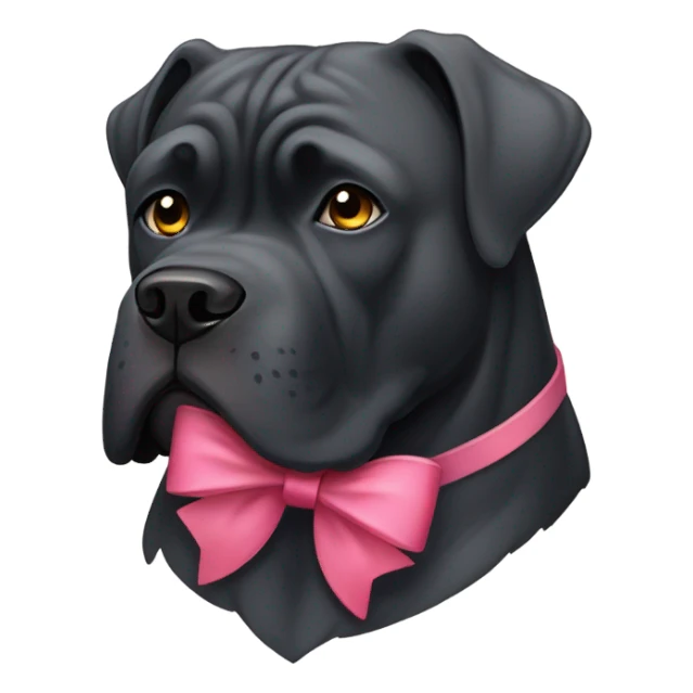cane corso with a bow sticker