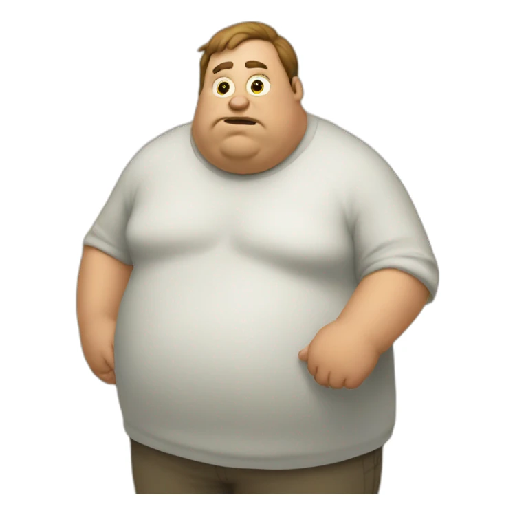 The fat and stupid guy ostracized sticker