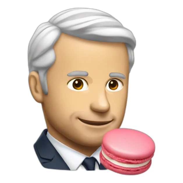 Macron macaron sticker