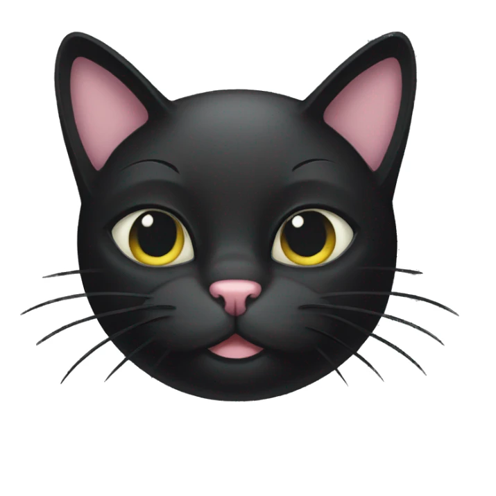 Black cat párty sticker