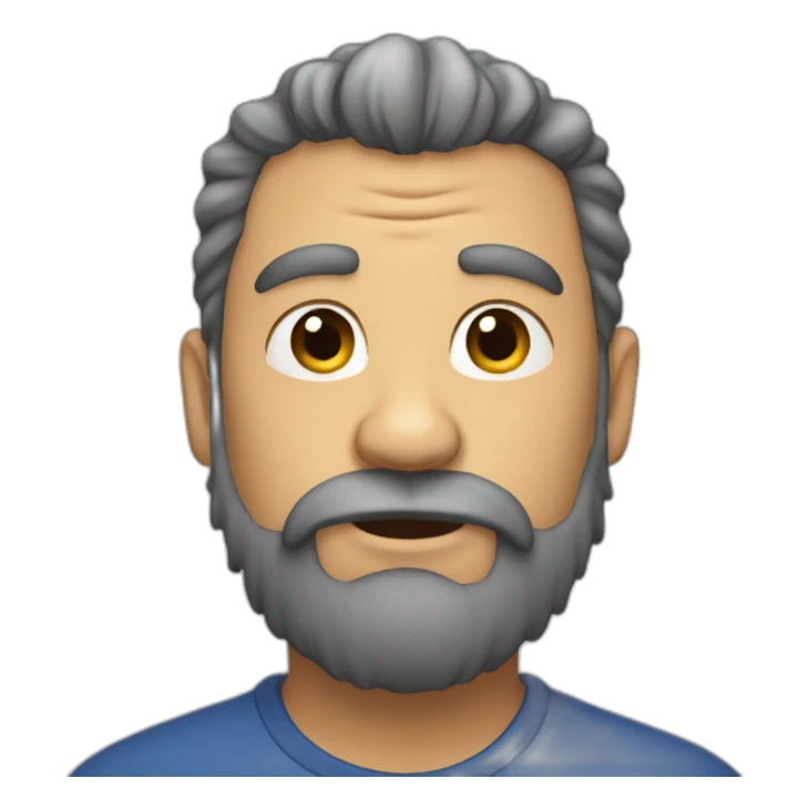 big hairy man sticker