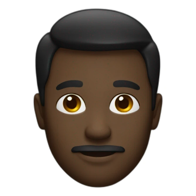 Homme noire avec dégradé sticker