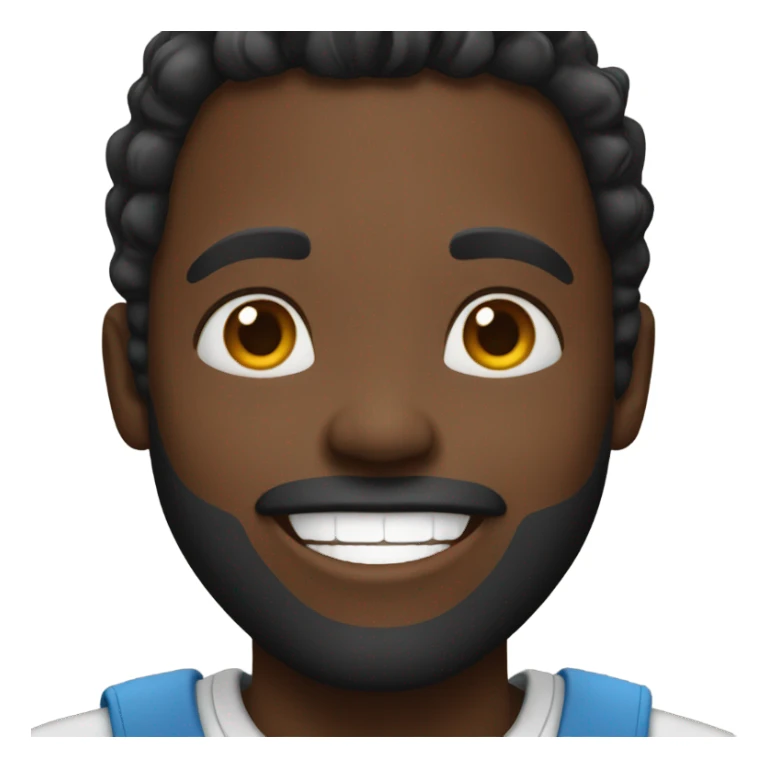 A happy Black man. sticker