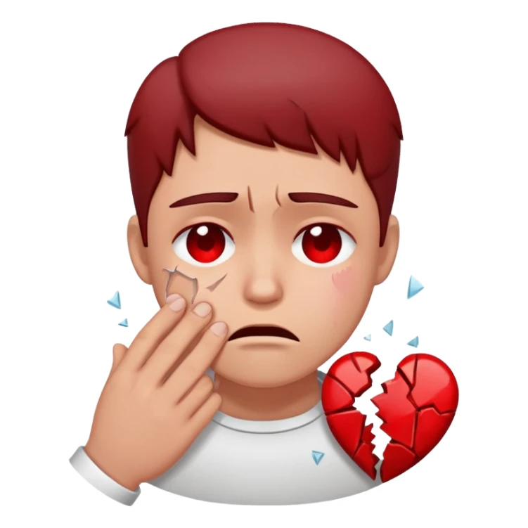 crying broken heart sticker