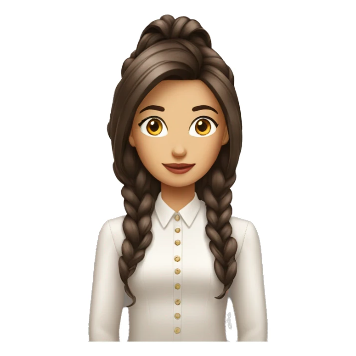 Mulher cabelo loiro longo café sticker