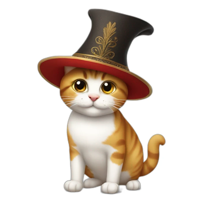cat with turkish hat sticker