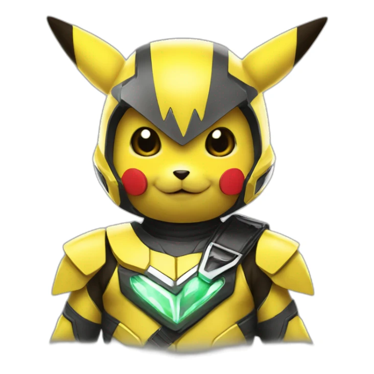 pikachu as power ranger sticker
