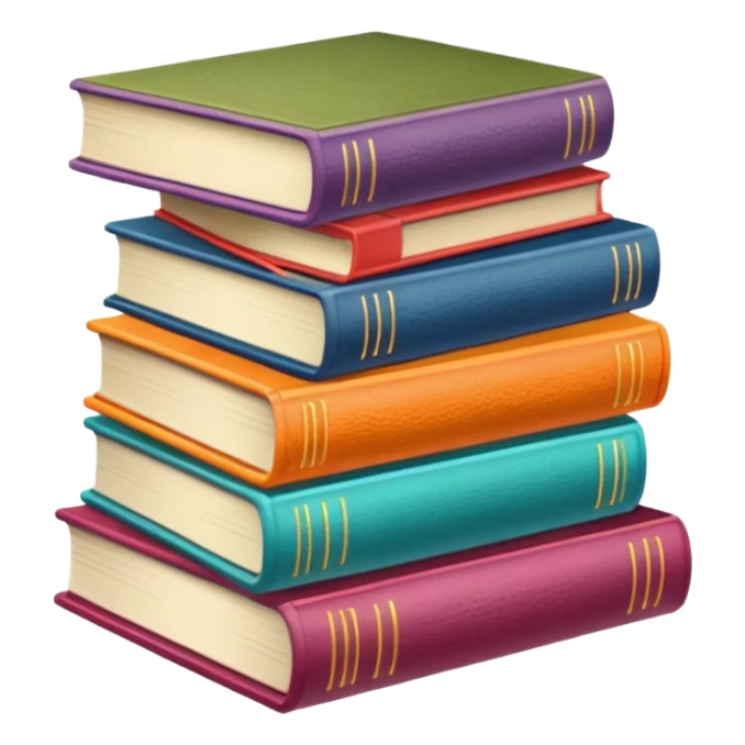 Modern books sticker