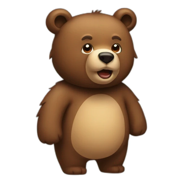 bear abstain sticker