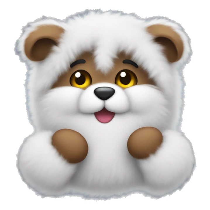 Cute fluffy mittens  sticker