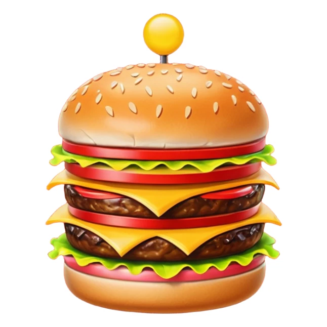 Retro Restaurant Sign Hamburger sticker