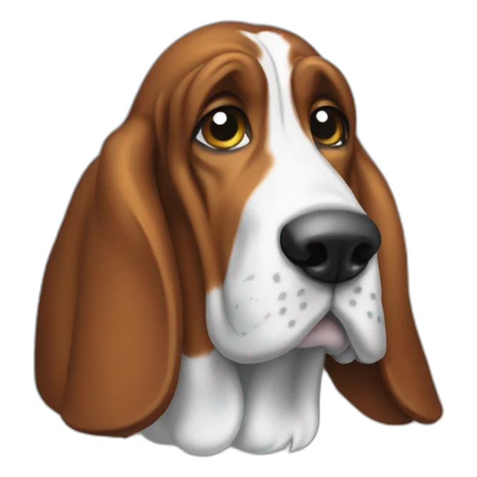 basset dessin sticker