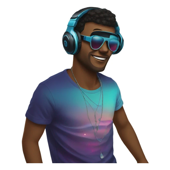 edm dj raving turntables hype sticker