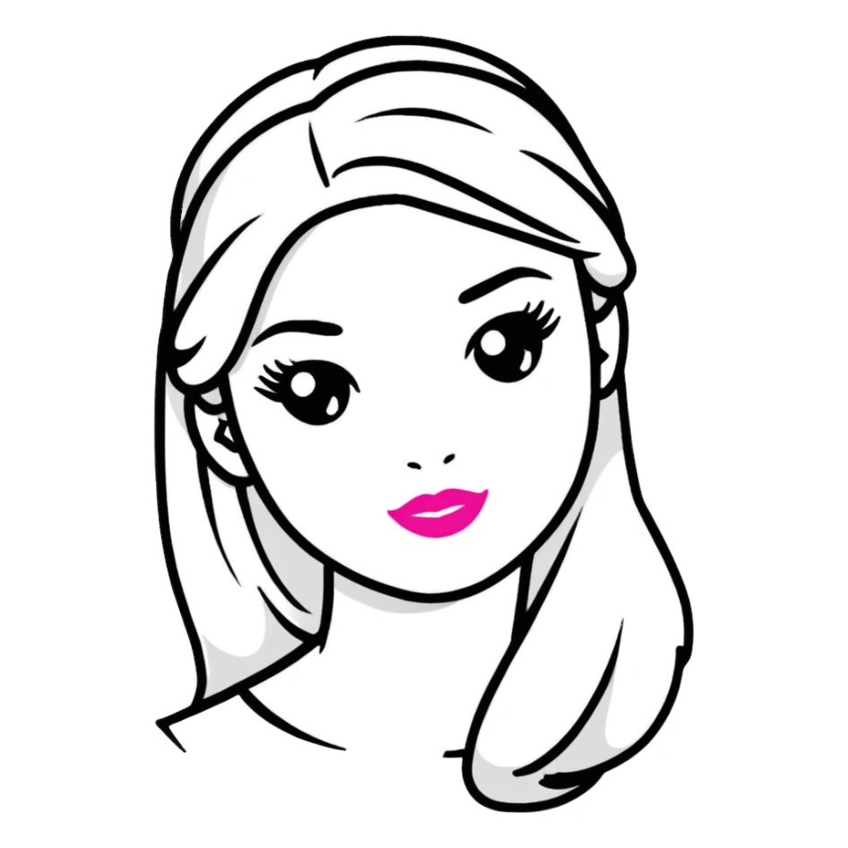 Barbie logo sticker
