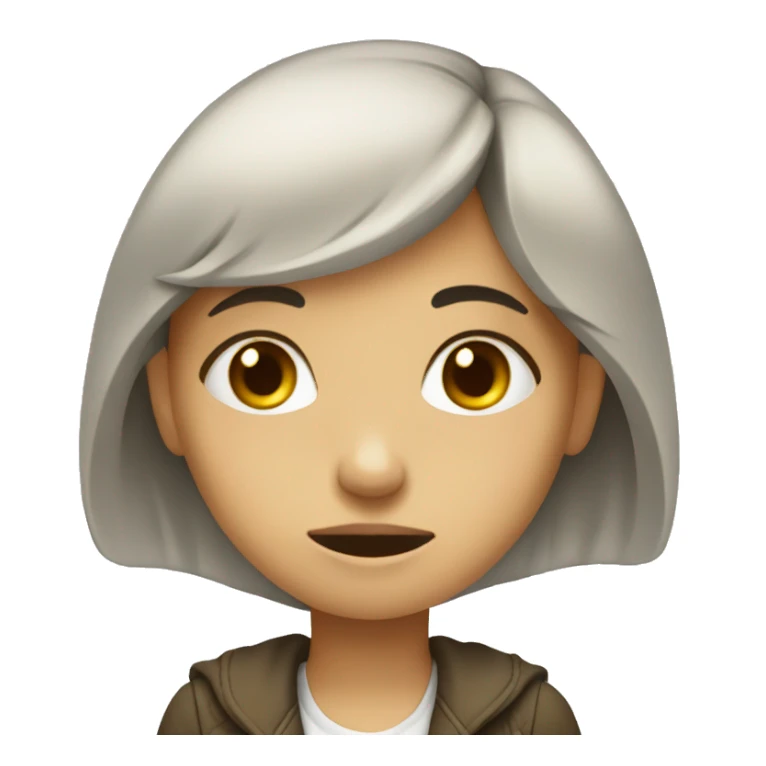 Girl cryijg over a math  sticker