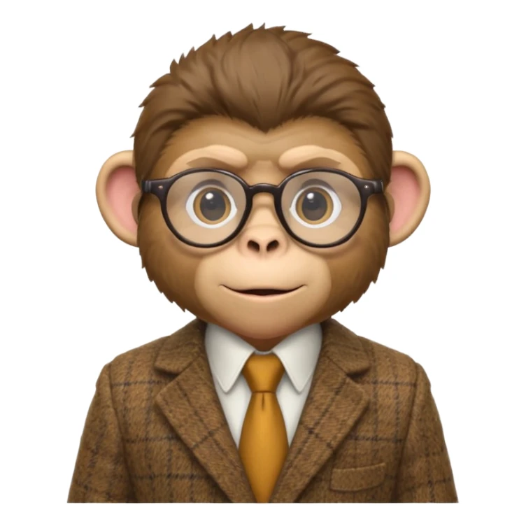professor monkey sticker
