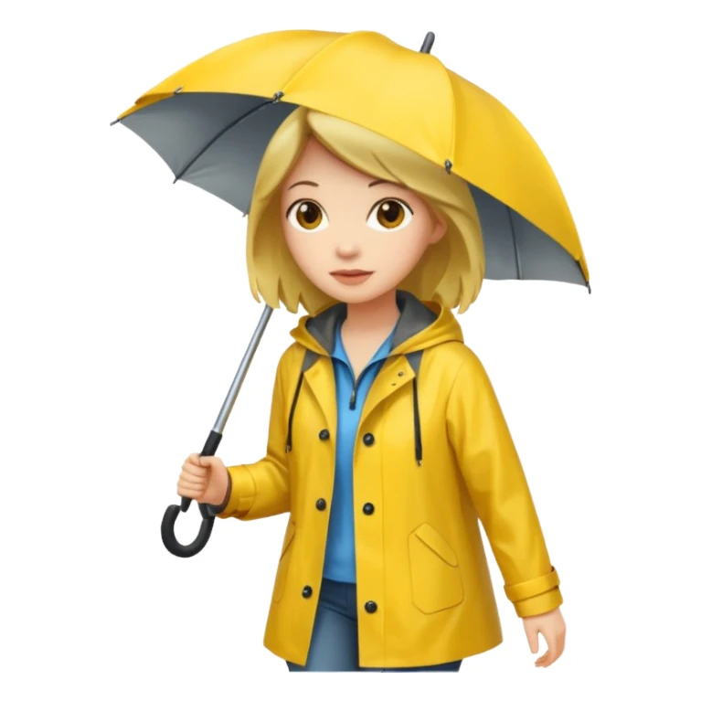 Raincoat Pedestrian woman sticker