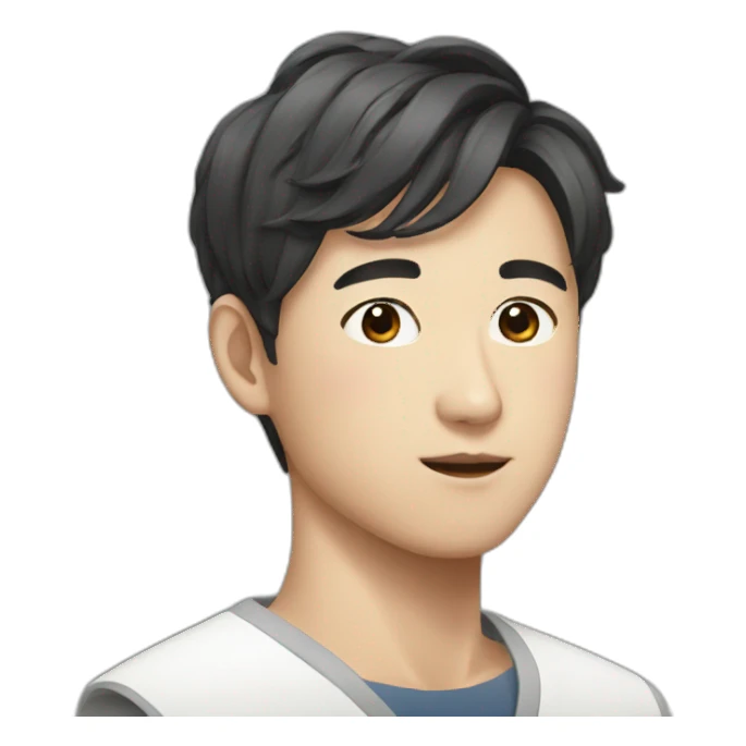 korean beautiful man sticker