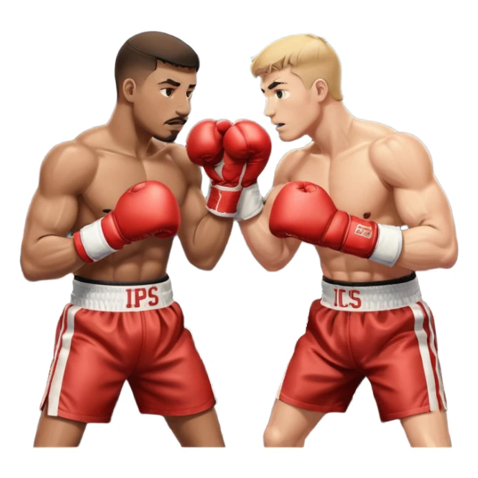 boxing fight sticker