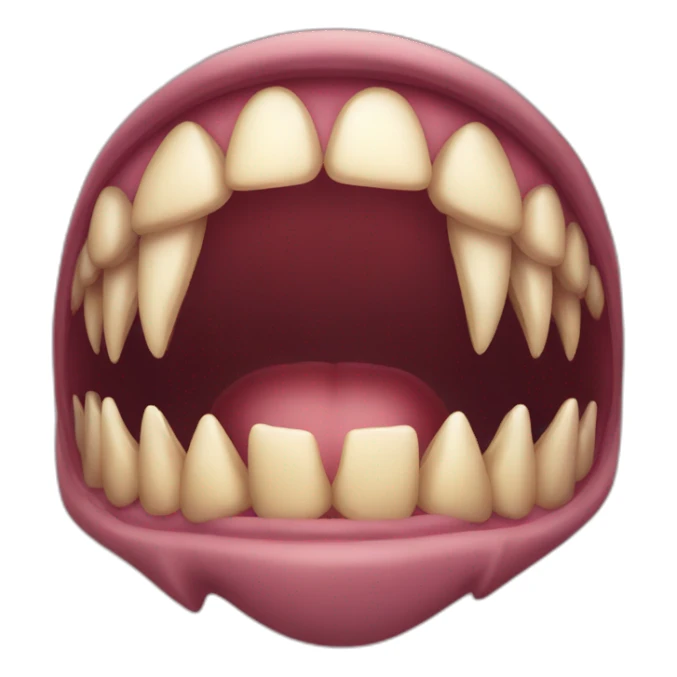 Yava with piranha teeth sticker