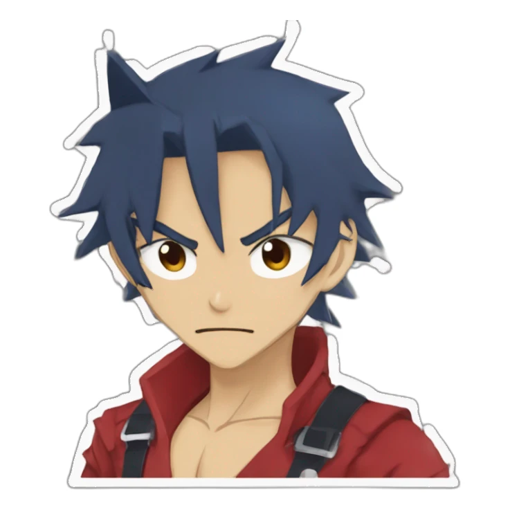 tengen toppa gurren lagann sticker