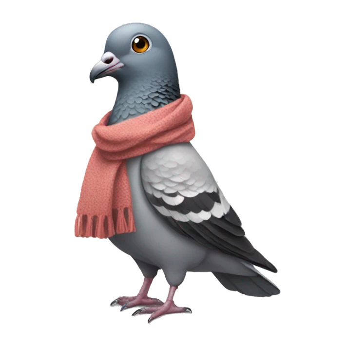 pigeon wearing a scarf sticker