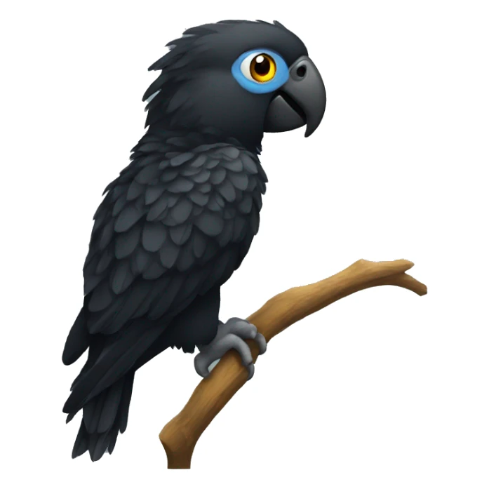 black parrot sticker
