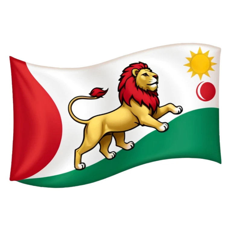 Iranian flag before the Islamic revolution  sticker