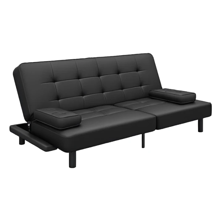 futon beds in black sticker