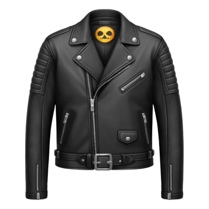 leather biker jacket sticker