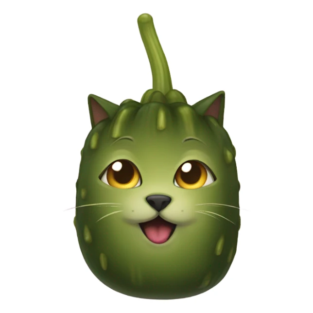 pickle cat sticker