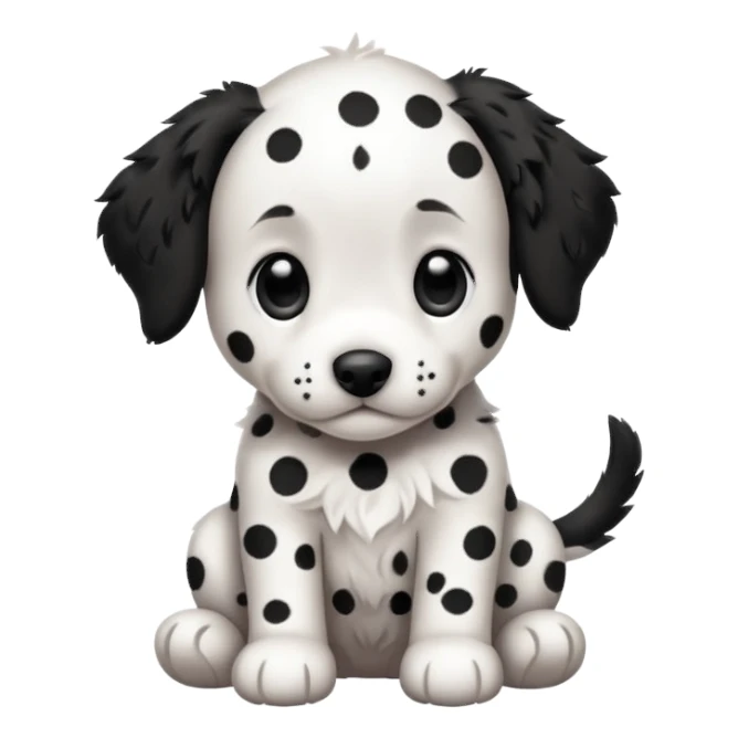 a dolmatin puppy sticker