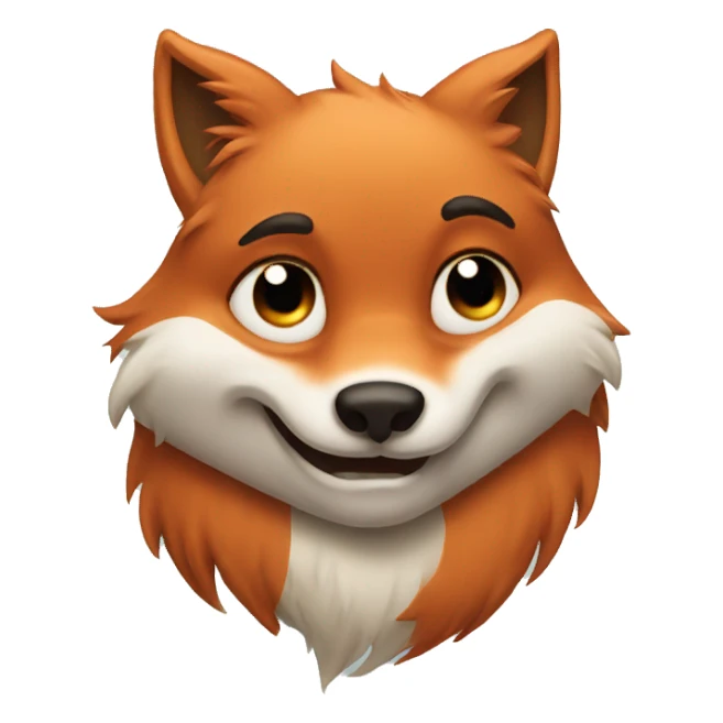 crying fox sticker