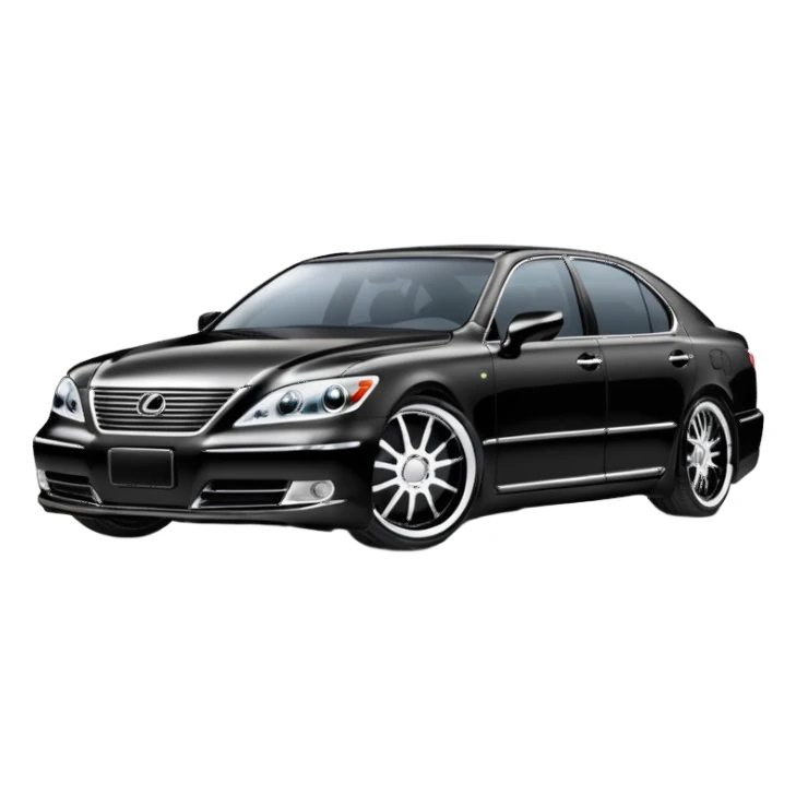 lexus ls430 2006 modified with black paint  sticker
