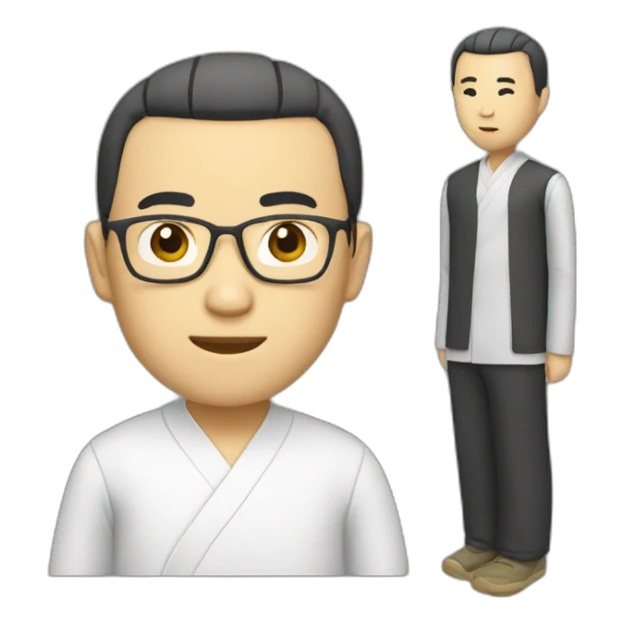 Chinese sensei sticker