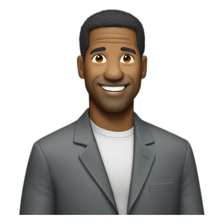 Denzel Washington Happy sticker