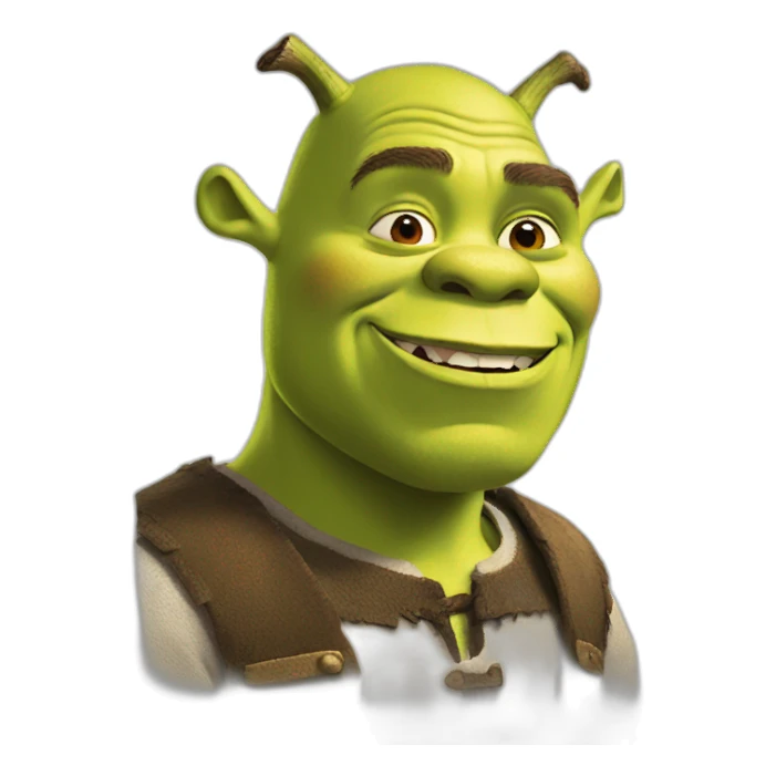 Shrek eating sticker