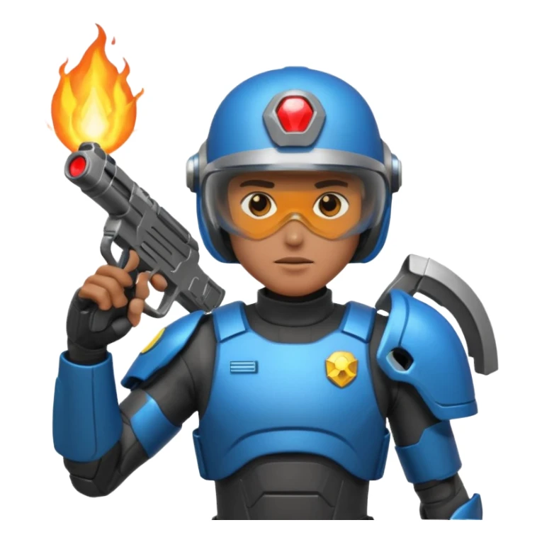 futuristic cop sticker