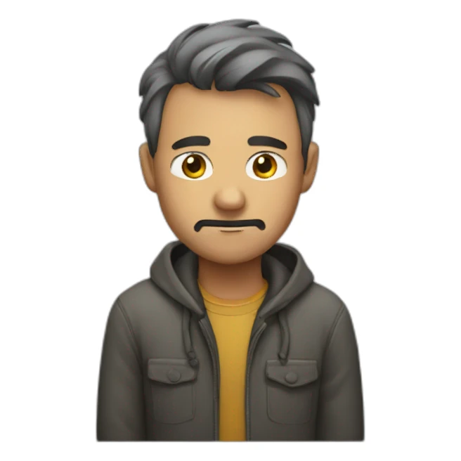 man struggling  sticker