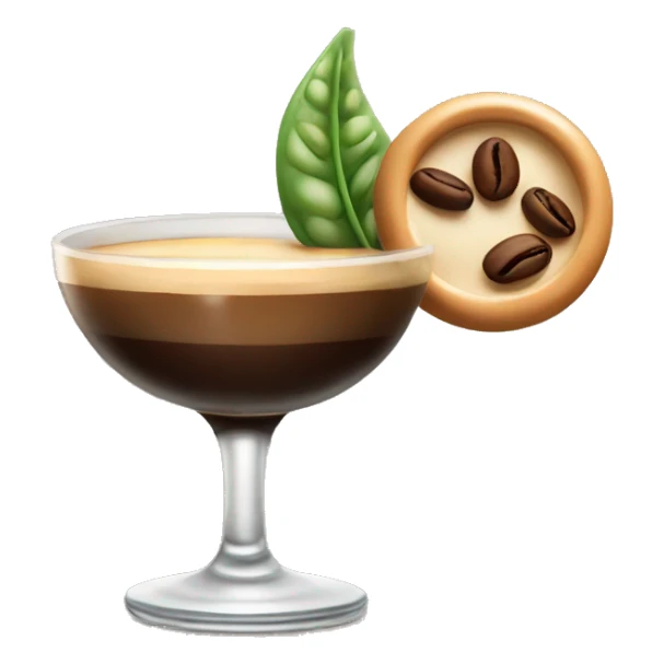 Espresso martini with beans sticker