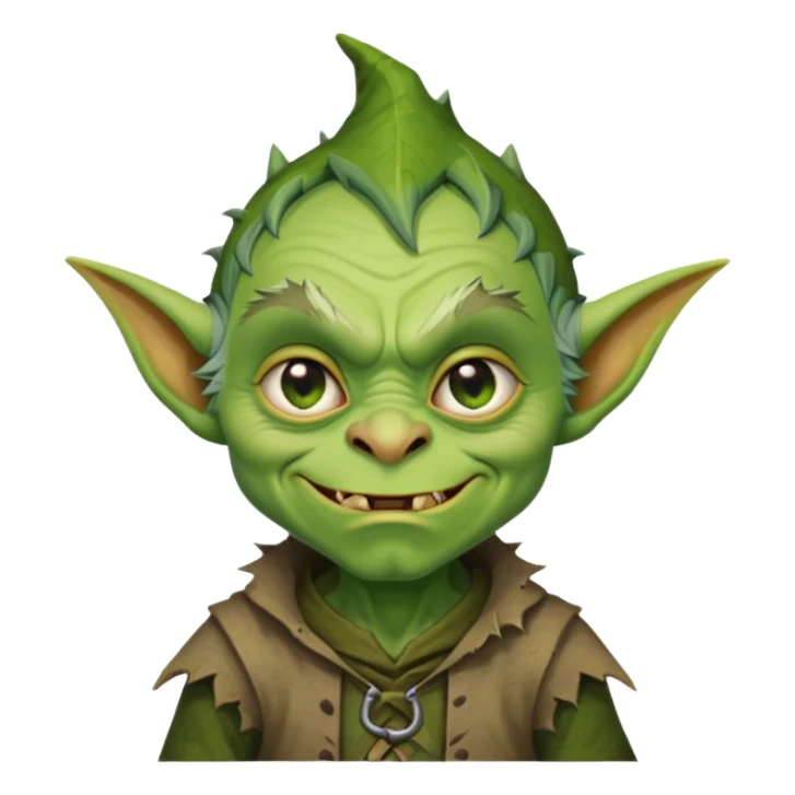 Steven Miller as a goblin with a mischievous expression sticker